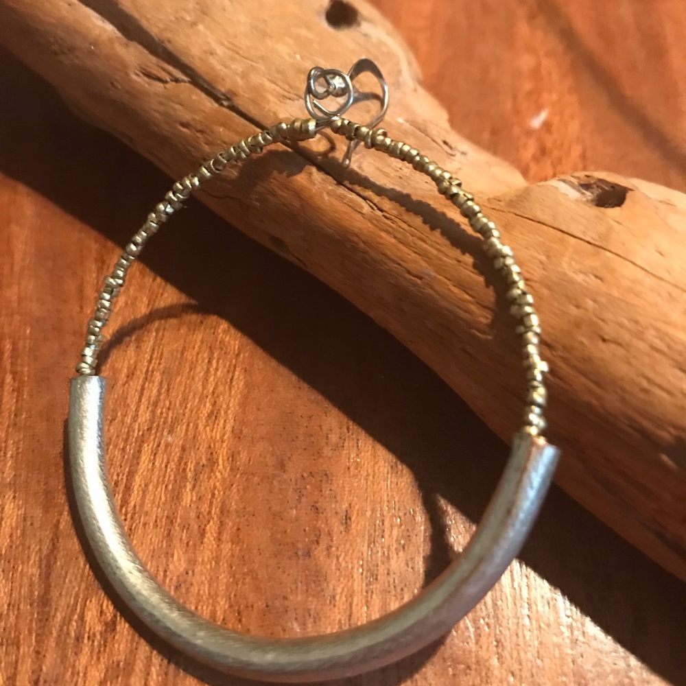 Magnolia brand hoop earrings